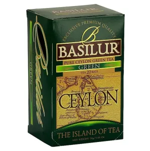 BASILUR Island of Tea Green zelený čaj 20 sáčkov