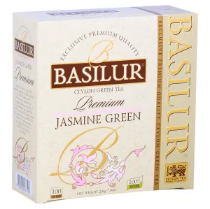 BASILUR Premium jasmine green neprebal 100 sáčkov