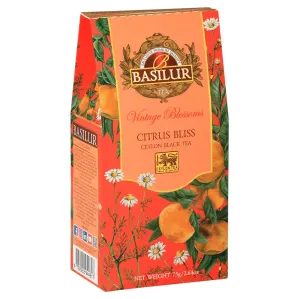 BASILUR Vintage blossoms citrus bliss čierny čaj sypaný 75 g