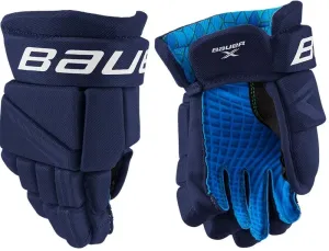 Bauer X GLOVE YTH Detské hokejové rukavice, tmavo modrá, veľkosť