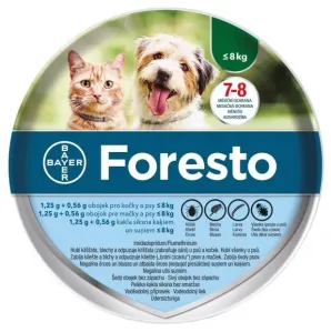 Bayer Foresto Antiparazitný obojok pre mačky a malé psy do 8 kg 38 cm #127044