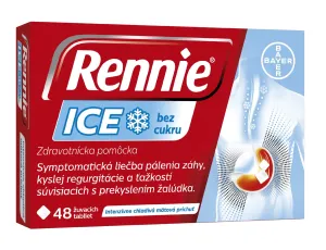 Bayer Rennie ICE bez cukru na úľavu od príznakov pálenia záhy 48 tabliet