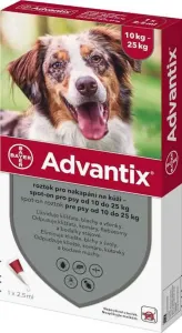 Advantix spot-on 2,5ml pipeta proti blchám a kliešťom pre psy od 10 do 25kg
