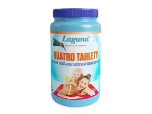 Multifunkčné tablety pre chlórovú dezinfekciu bazénovej vody LAGUNA 4v1 Quatro 10kg