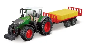 BBURAGO - ASST 10cm Farm Tractor s vlečkou