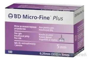 BD MICRO FINE PLUS inzulínové ihly 31G do aplikátorov inzulínu 10x10ks