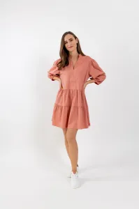 Dámske košeľové šaty Be Lenka Essentials - Salmon Pink #7011288