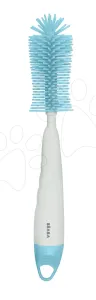 Čistiaca kefa Silicone Bottle Brush Beaba na čistenie dojčenských fliaš a cumlíkov biela 26 cm od 0 mes