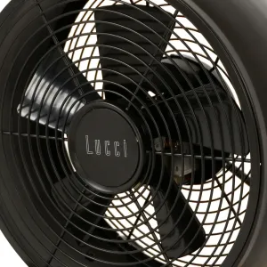 Stolný ventilátor Beacon Breeze, čierny/pepel, Ø 20 cm, tichý