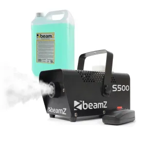 Beamz S500, výrobník hmly, s hmlovou tekutinou, 500 W, 50 m³/min