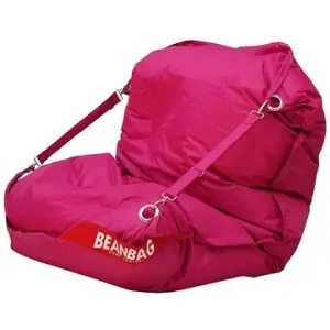 BeanBag - Sedací vak 189×140 comfort s popruhmi pink