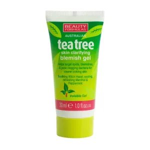 Beauty Formulas Pleť ový protizápalový gél Tea Tree (Skin Clarifying Blemish Gel) 30 ml
