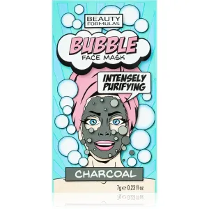 Beauty Formulas Bubble Charcoal čistiaca pleťová maska s aktívnym uhlím 7 g