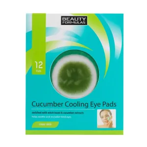 Beauty Formulas Chladiace vankúšiky pod oči ( Cucumber Cooling Eye Pads) 12 ks
