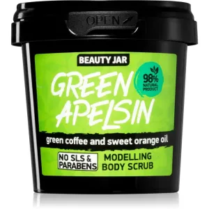 Beauty Jar Green Apelsin povzbudzujúci telový peeling s výťažkami z kávy 200 g