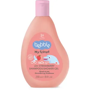 Bebble Strawberry Shampoo & Shower Gel šampón a sprchový gél 2 v 1 pre deti 250 ml