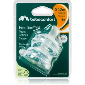 Bebeconfort Emotion Physio Medium Flow cumlík na fľašu 0-12 m 2 ks
