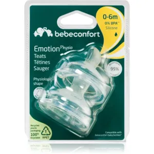 Bebeconfort Emotion Physio Slow Flow cumlík na fľašu 0-6 m 2 ks