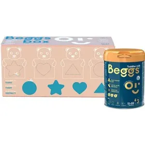 Beggs 3 dojčenské mlieko 2,4 kg (3× 800 g), kreatívny box s darčekom #8031579
