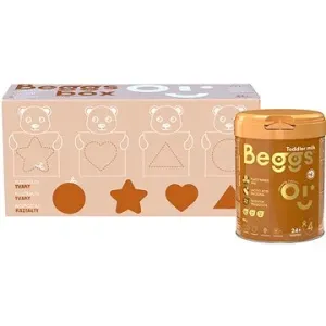Beggs 4 dojčenské mlieko 2,4 kg (3× 800 g), kreatívny box s darčekom #8031577