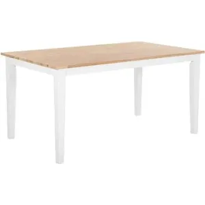 Jedálenský stôl drevený svetlohnedý/biely 150 × 90 cm GEORGIA, 162779