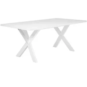 Biely jedálenský stôl 180 × 100 cm LISALA, 128899