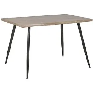 Jedálenský stôl 120 × 80 cm prírodný/čierny LUTON, 250959