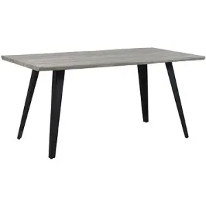 Jedálenský stôl 160 × 90 cm sivé drevo WITNEY, 245902