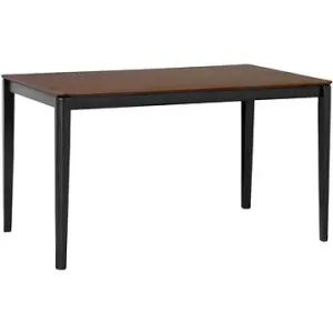 Jedálenský stôl hnedý/čierny 135 × 80 × 75 cm CEDAR, 160894
