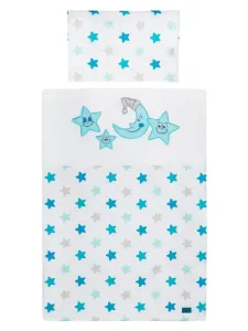 BELISIMA - 6-dielne posteľné obliečky Veselé Hviezdičky 100/135 modré