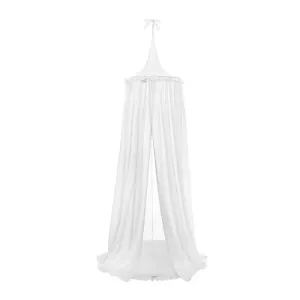 BELISIMA - Závesný stropný luxusný baldachýn + podložka biely