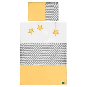 Belisima 6-dielne posteľné obliečky Hviezdička 100/135 žlté 6 ks