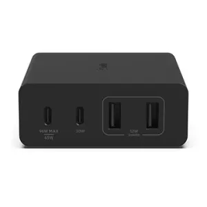 Belkin Boost Charge PRO 108W 4-Ports USB GaN Desktop Charger (Dual C and Dual A) and 2m Cord, Black #9390336