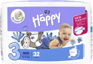 Bella Baby Happy Midi 5-9 kg detské plienkové nohavičky 32 ks