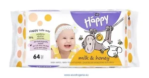 BELLAHAPPY - BABY Vlhčené obrúsky mlieko a med 64 ks