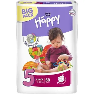 BELLAHAPPY -  Junior 5 (12-25 kg) Big Pack 58 ks – jednorazové plienky