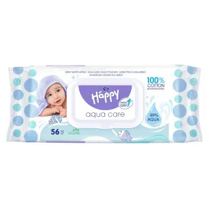 BELLA Baby Happy Aqua care vlhčené čistiace obrúsky pre deti 56 ks