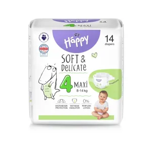 BELLA Baby Happy Soft&Delicate Size 4 Maxi jednorazové plienky 8-14 kg 14 ks