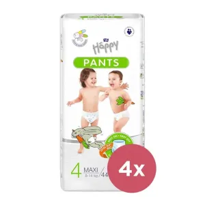 4x BELLA HAPPY Pants Nohavičky plienkové jednorazové 4 Maxi (8-14 kg) 44 ks #7684633