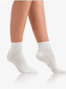 Bellinda 
GREEN ECOSMART COMFORT SOCKS - Dámske ponožky z bio bavlny s netlačícím lemom - biela #2819847