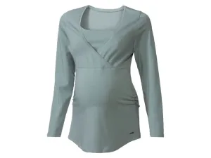 bellybutton Dámske tehotenské tričko (XL, šalviová)