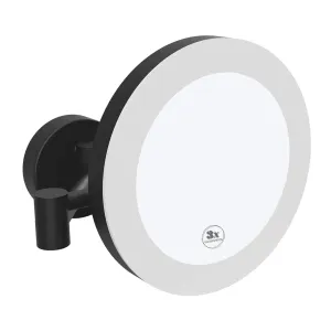 BEMETA Kozmetické zrkadlo pr. 200 mm s LED osvetlením IP44 Touch sensor - čierne 116101770 116101770