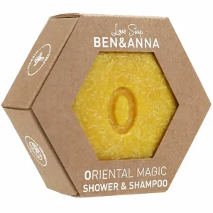 BEN&ANNA Love Soap Shower & Shampoo tuhý šampón a sprchový gél 2 v 1 Oriental Magic 60 g