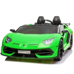 Elektrické autíčko Lamborghini Aventador 24 V dvojmiestne, zelené lakované