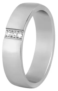Beneto Dámsky prsteň z ocele s kryštálmi SPD01 52 mm