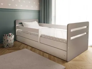 Benlemi Sivá jednolôžková posteľ TOMI do detskej izby Rozmer: 80x140 cm, Matrac: Bez matraca, Šuplík: Bez šuplíka