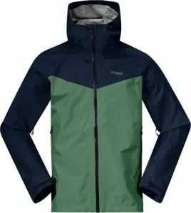 Bergans Skar Light 3L Shell Jacket Men Dark Jade Green/Navy Blue M Outdoorová bunda