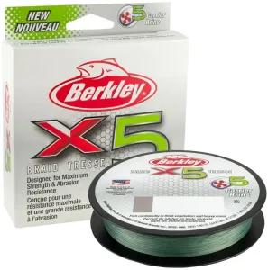 Berkley splietaná šnúra x5 low vis green 150 m-priemer 0,17 mm / nosnosť 17 kg