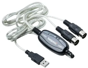 Bespeco BMUSB100 Transparentná 2 m USB Kábel