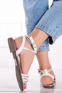 Biele nízke sandále Niara #6528517